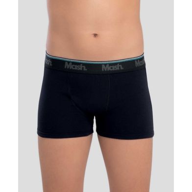 Kit 2 Cuecas Boxer Algodão Infantil Preto GG