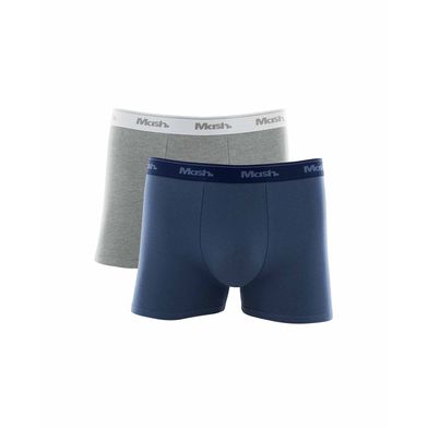 Kit 2 Cueca Boxer Cotton Azul Jeans Escuro M