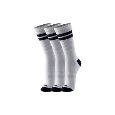 Kit 3 Pares Meia Esportiva Cano Longo Branco