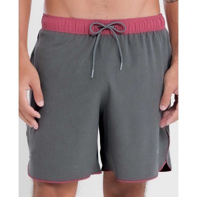 Shorts Mescla Recortado Cinza Mescla Grafite P