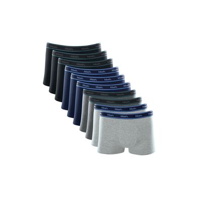 Kit 10 Cuecas Boxer Cotton Sortido 01 P