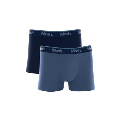 Kit 2 Cueca Boxer Cotton Azul Marinho P