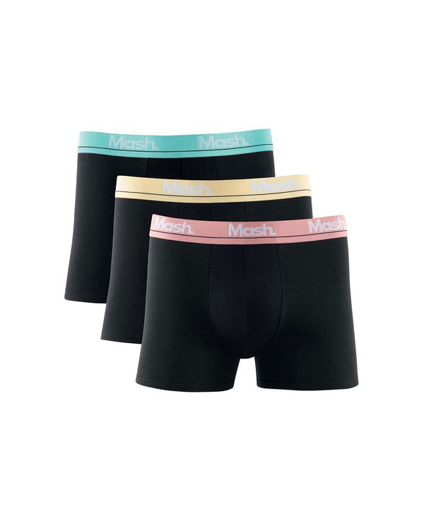 Kit 3 Cuecas Boxer Cotton Preto P